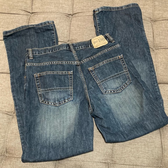 NWT Boys Bootcut Darkwash Denim Jeans by The Children’s Place Size 14 - Picture 2 of 9